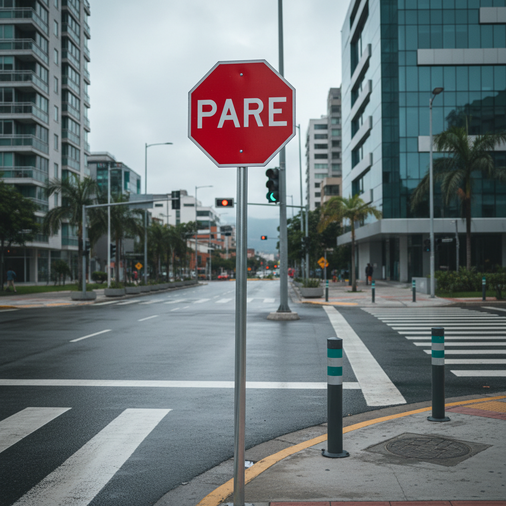 Señalización de tránsito urbana